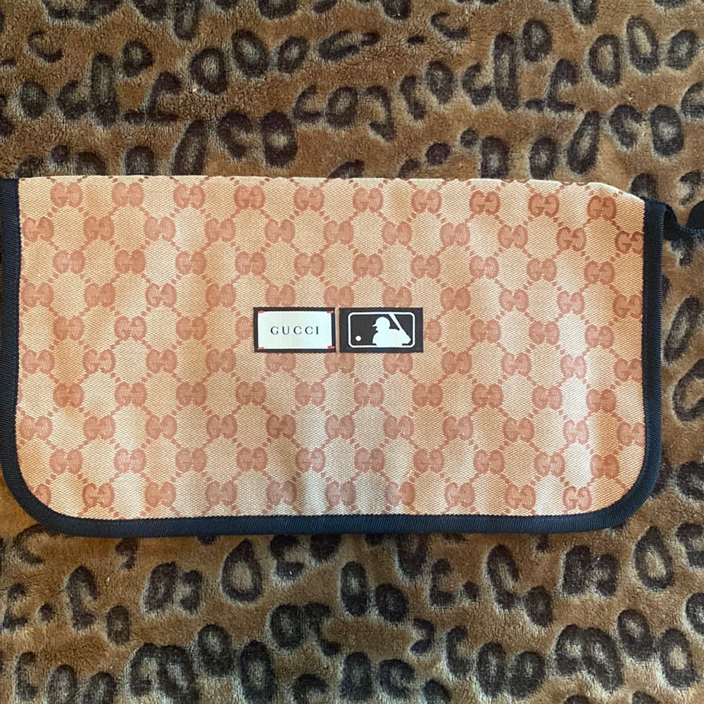 MLB Gucci Dust Bag. Tan with signature G print.